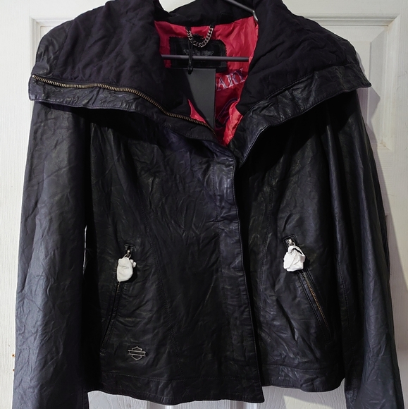 New w/ tags Harley Davidson Lambskin Jacket. - Picture 1 of 13